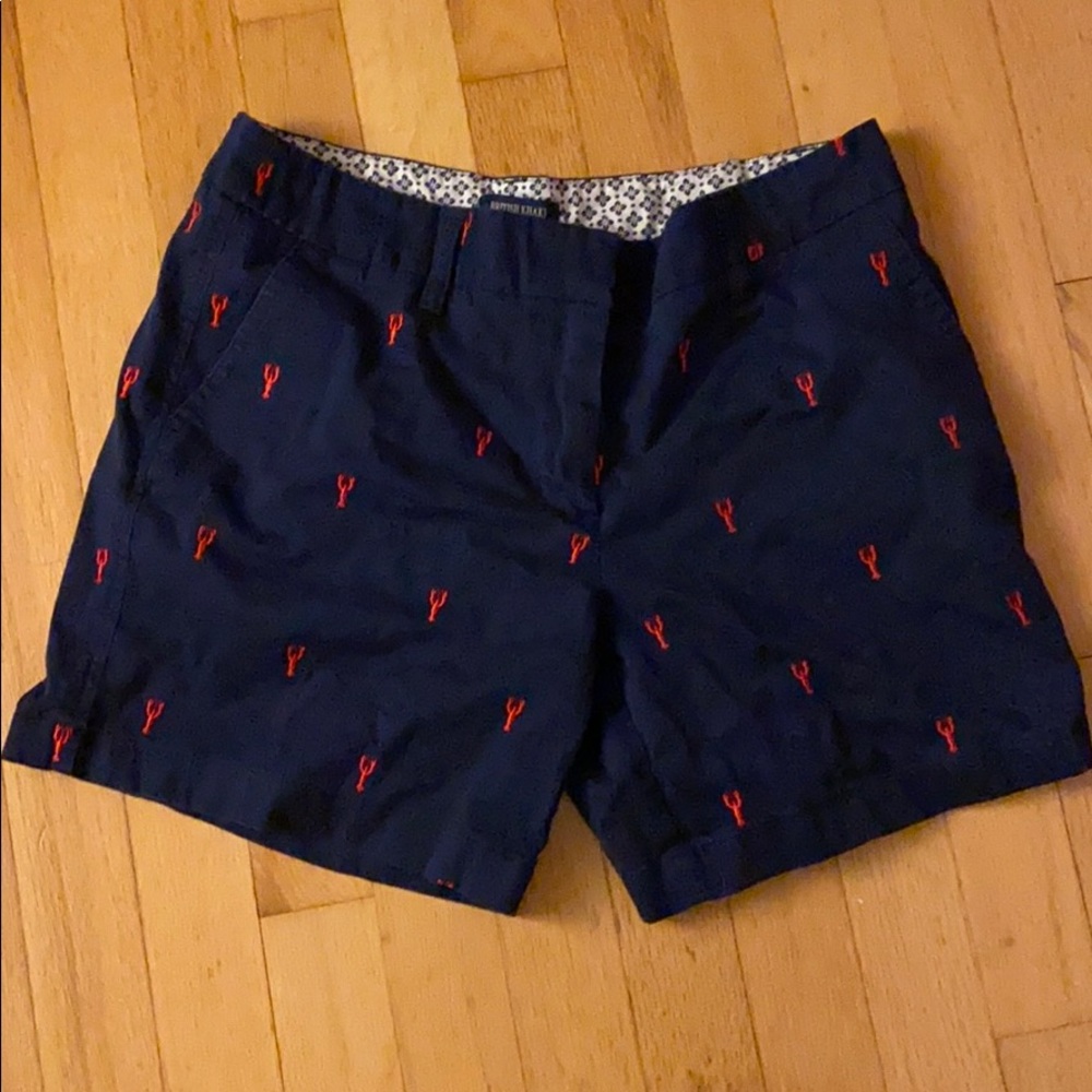 Navy lobster shorts